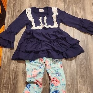 Toddler girls shirt, pant combo s and xs